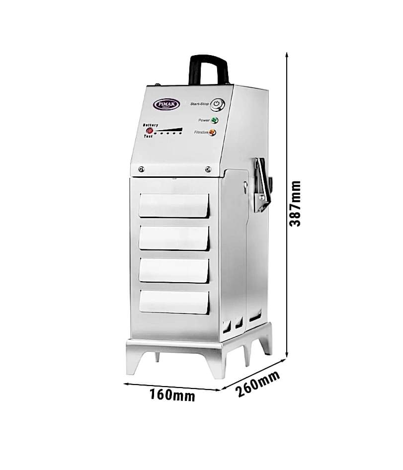  12 Litrelik Fritözler için Taşınabilir Akülü Kızartma Yağı Filtresi 30 LT / Dakika