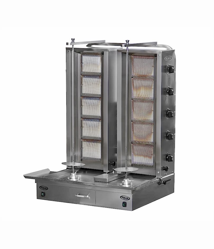 DO2/M77-5+5 Alttan Motorlu Çiftli Döner Makinası