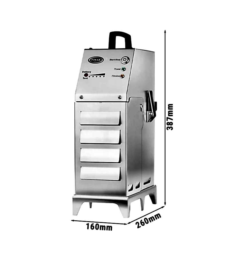  20 Litrelik Fritözler için Taşınabilir Elektrikli Kızartma Yağı Filtresi 50 LT / Dakika