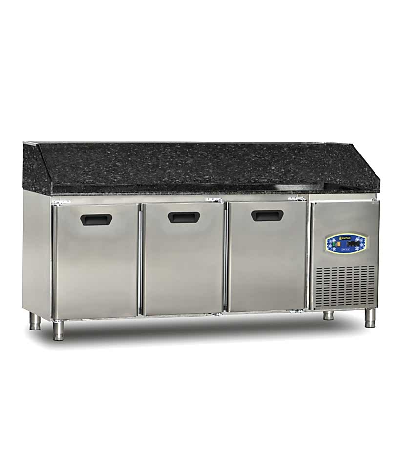 22TBF3S-70-GR Tezgah Tipi Buzdolabı Granitli, Üç Kapılı