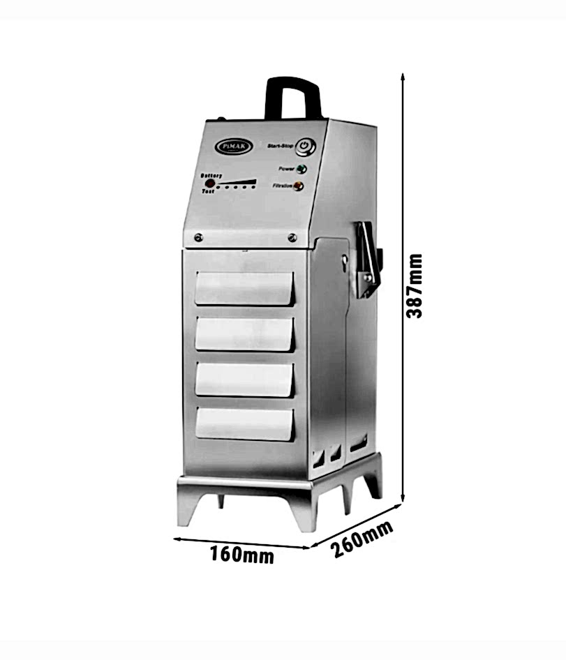  12 Litrelik Fritözler için Taşınabilir Elektrikli Kızartma Yağı Filtresi 30 LT / Dakika