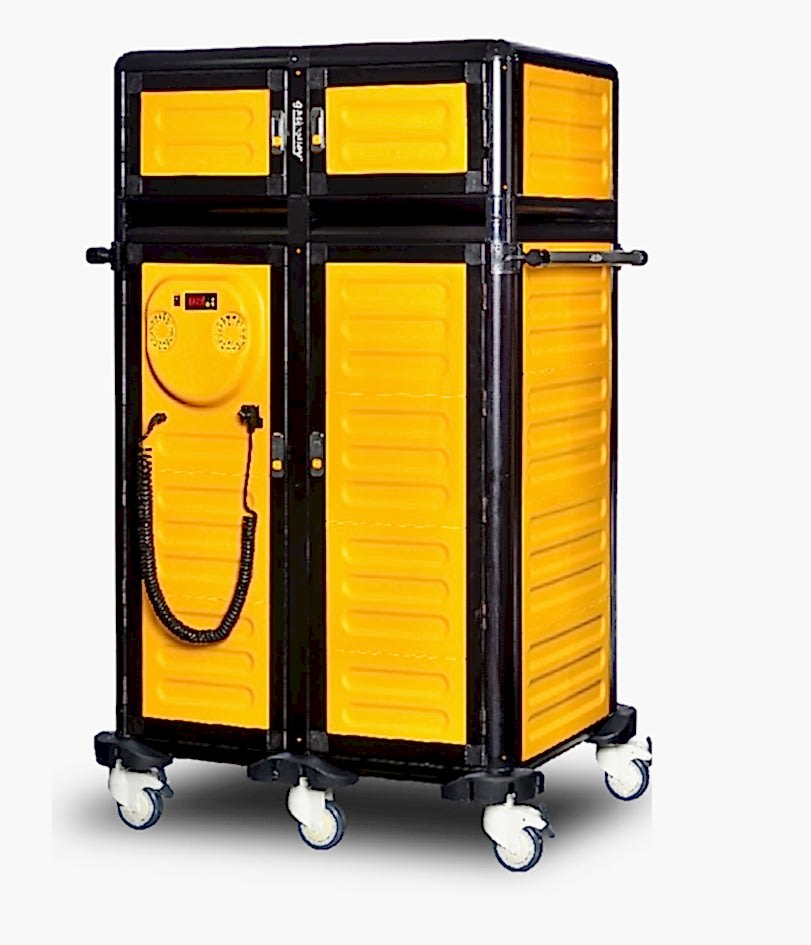 G.MD.100.25.D İkili Hastane Tepsi Arabası 100 / 25 (Isıtmalı+Nötr)