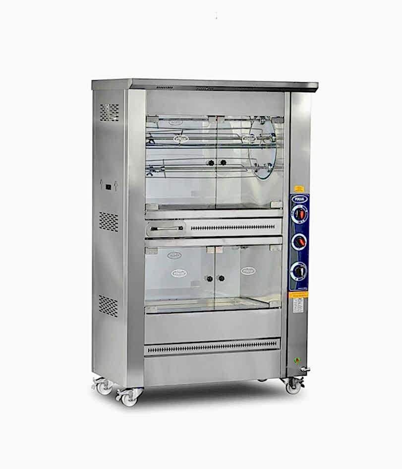 M008-E Elektrikli Çift Katlı Tamburlu Dinlendirmeli Piliç Makinesi