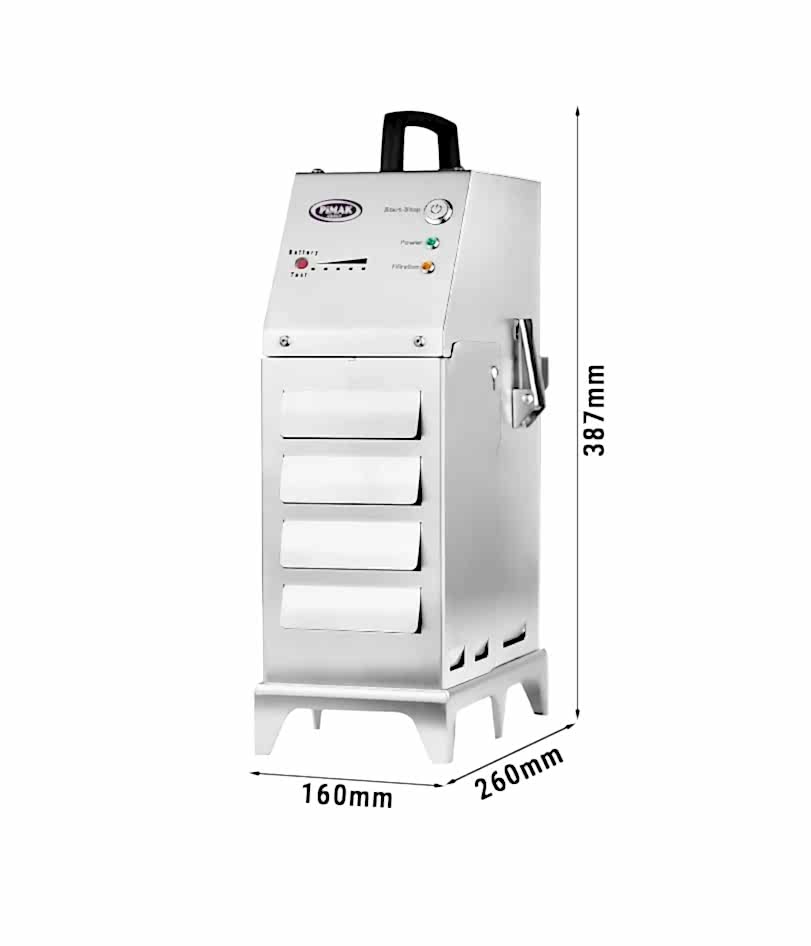 20 Litrelik Fritözler için Taşınabilir Akülü Kızartma Yağı Filtresi 50 LT / Dakika