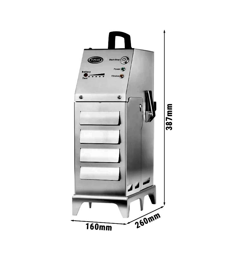 20 Litrelik Fritözler için Taşınabilir Elektrikli Kızartma Yağı Filtresi 80 LT / Dakika